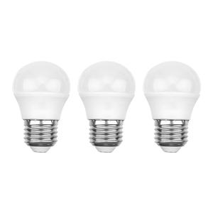 Лампа светодиодная Шарик (GL) 7,5Вт E27 713Лм 6500K холодный свет (3шт/уп) REXANT